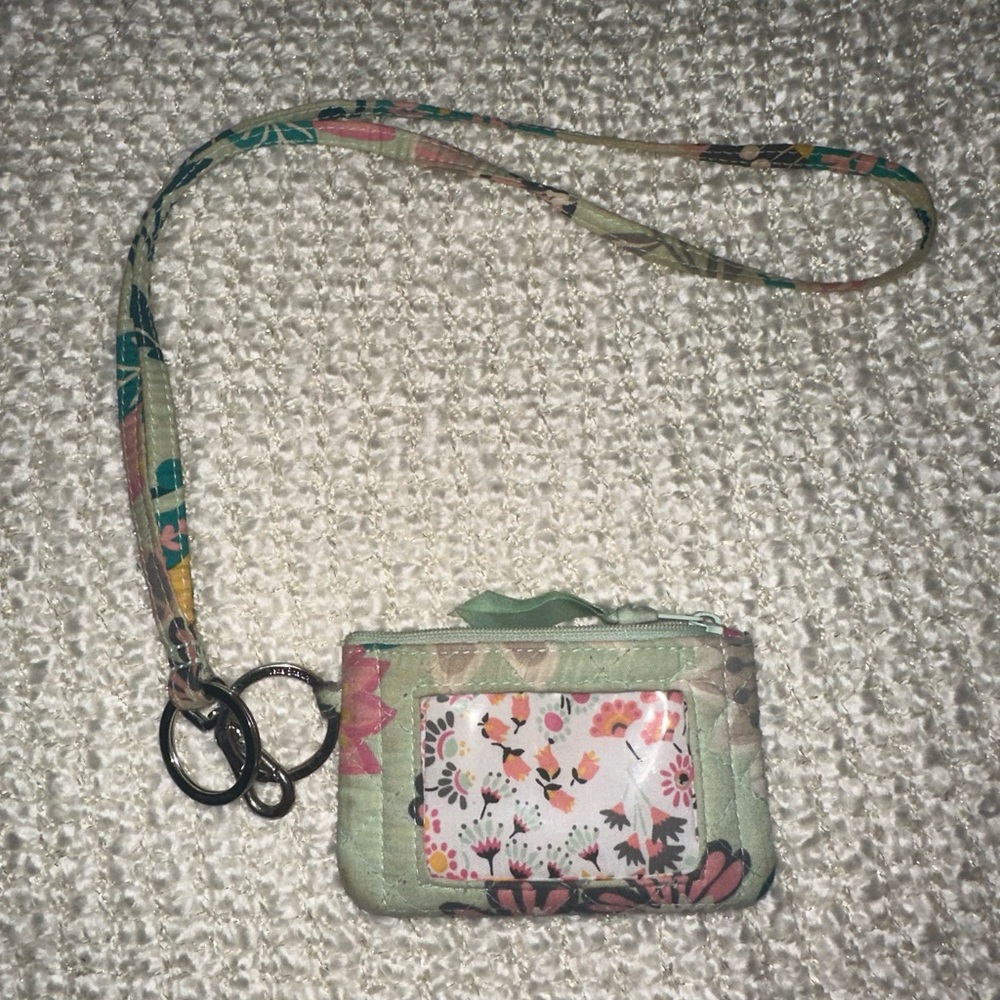 Vera Bradley coin pouch and lanyard